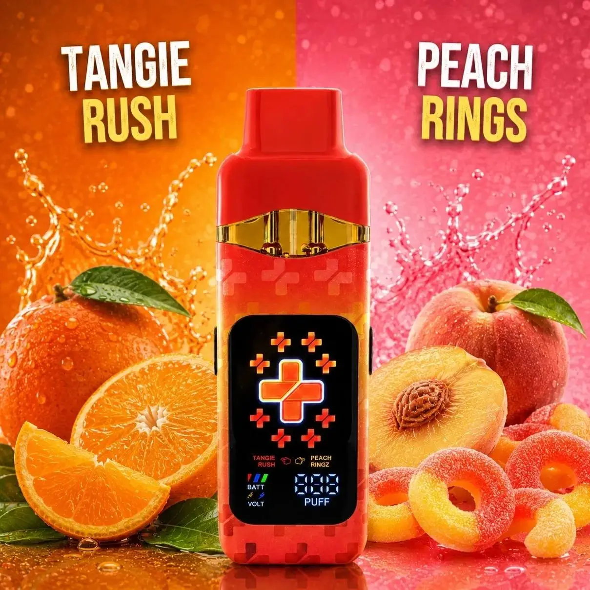 plus bars 2g tangie rush and peach rings