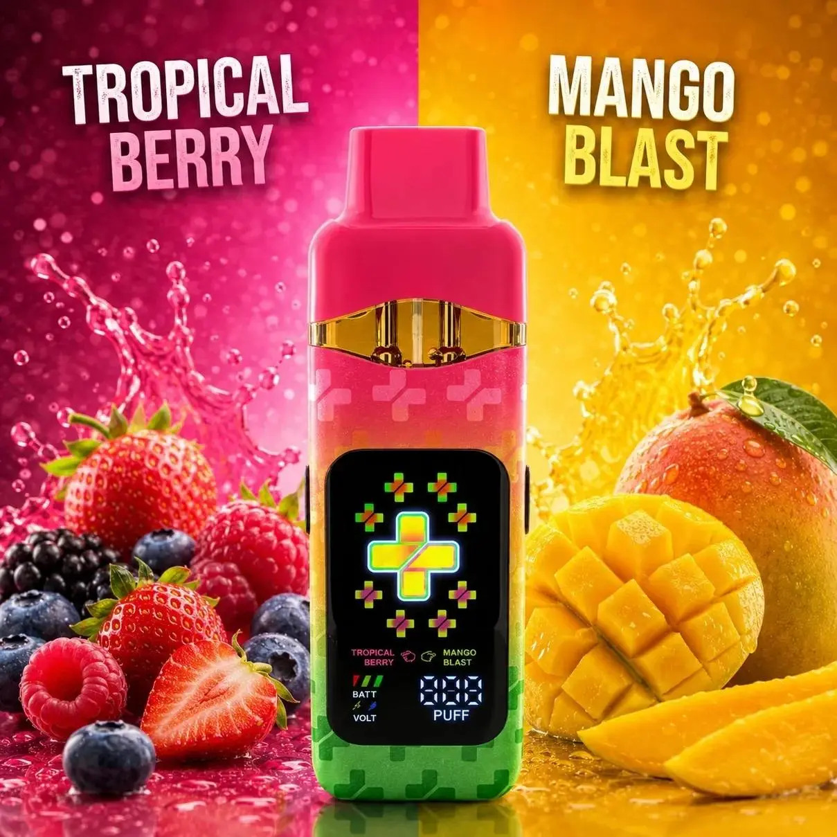 plus bars tropical berry and mango blast